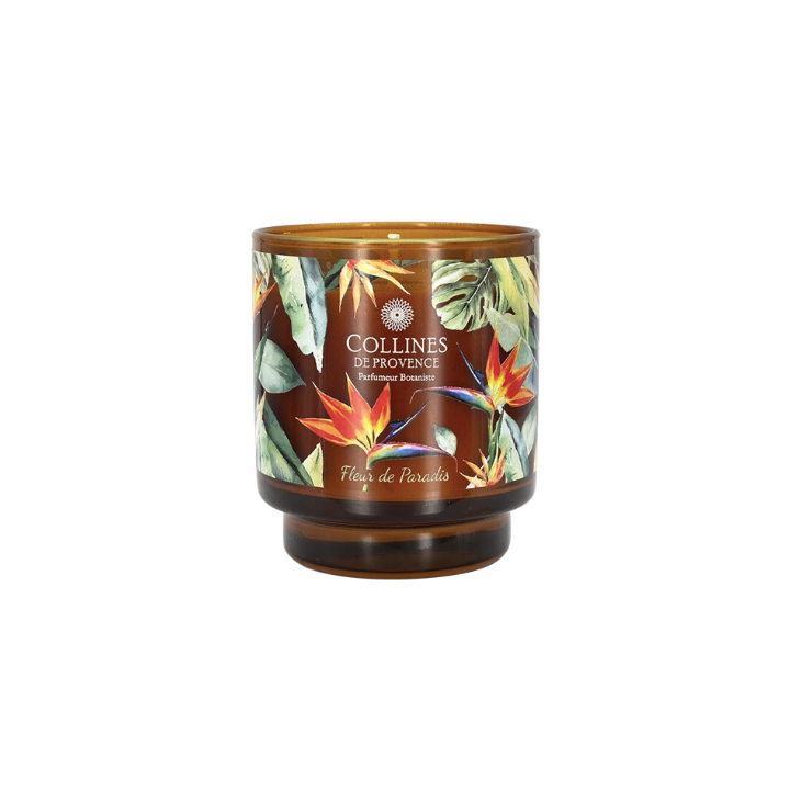 Bougie parfumée fleur de paradis Collines de Provence - bougie de 220g