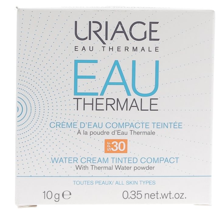 Crème d'eau compacte teintée SPF 30 Uriage - Poudrier de 10 g