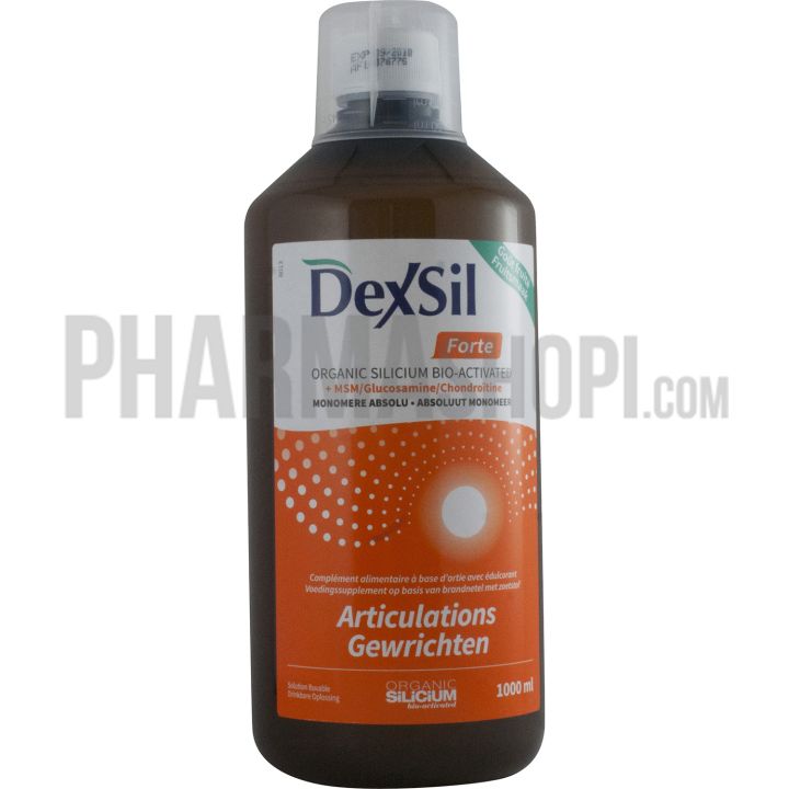 Dexsil forté silicium Organique + MSM / Glucosamine - flacon de 1000 ml