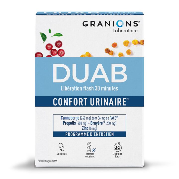 Duab confort urinaire Granions - boite de 60 gélules