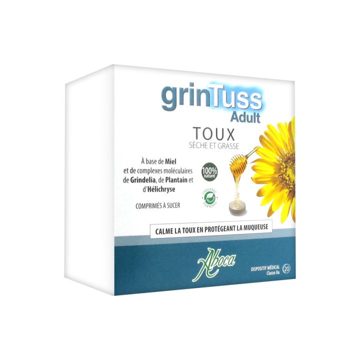 Grintuss adulte comprimés Aboca - boite de 20 comprimés