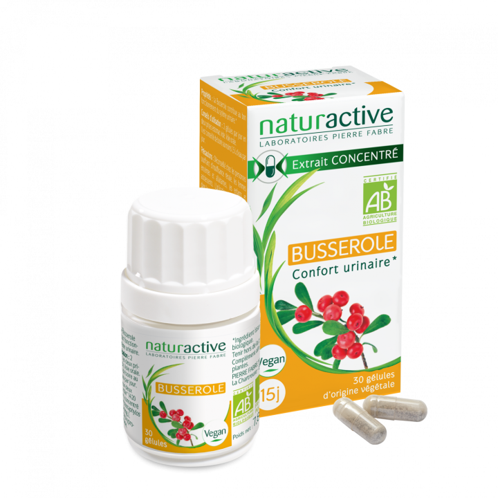 Elusanes Busserole bio Naturactive - boite de 30 gélules