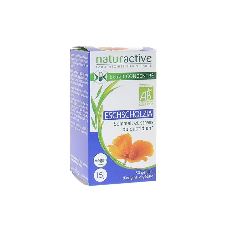 Eschscholtzia bio Naturactive - boite de 30 gélules