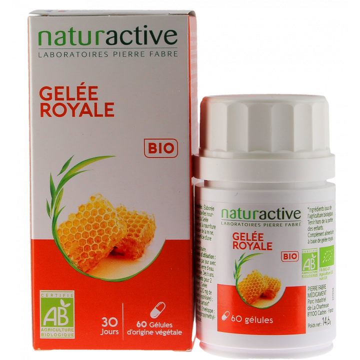 Gelée royale bio Naturactive - boîte de 60 gélules