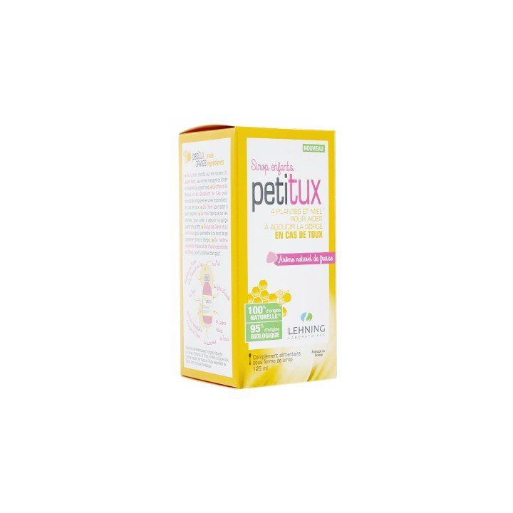 Petitux enfants arôme fraise Lehning - flacon de 125 ml