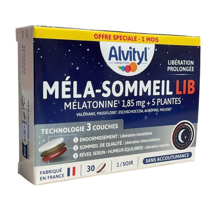 Méla-sommeil Lib Alvityl - boite de 30 comprimés