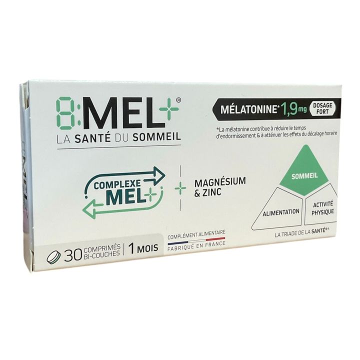 8:MEL+ mélatonine 1,9mg Menarini - boite de 30 comprimés 