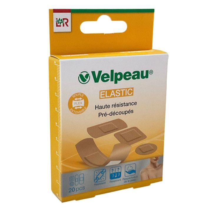 Velpeau Elastic haute résistance pré-découpés Lohmann Rauscher - boite de 20 pièces 