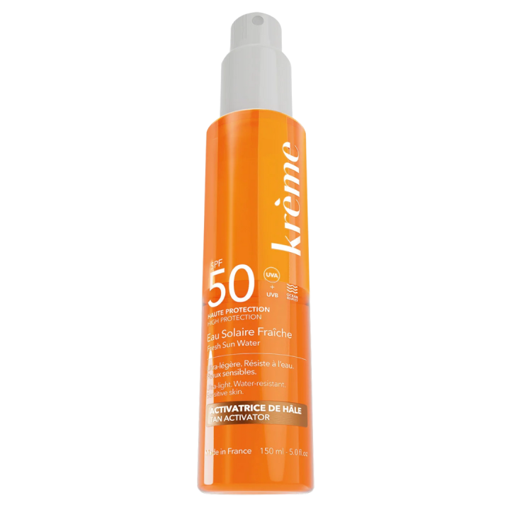 Eau solaire fraîche spf50 haute protection Krème - spray de 150 ml