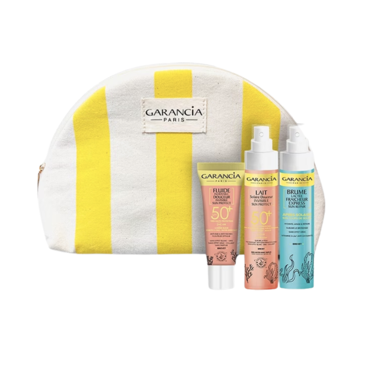 Trousse de voyage vos indispensables solaires Garancia - 1 trousse de 3 produits