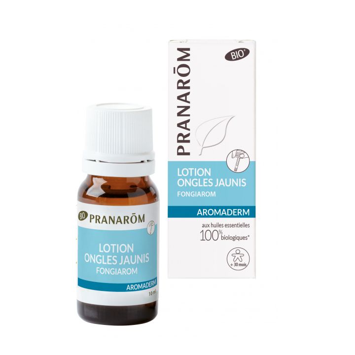 Aromaderm lotion ongles jaunis Pranarôm - flacon de 10 ml