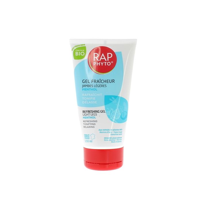 Gel fraicheur Rap Phyto jambes légères bio - tube de 150 ml