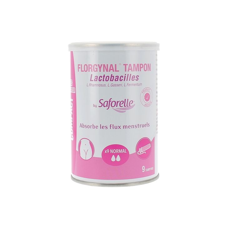Florgynal tampon probiotique normal avec applicateur Saforelle - boite de 9 tampons