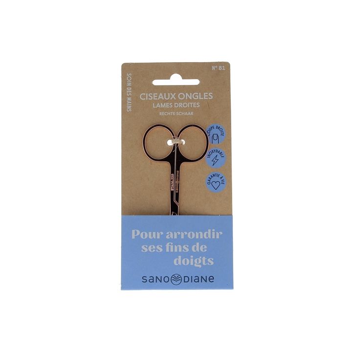 Ciseaux à ongles lames droites Sanodiane - une paire de ciseaux