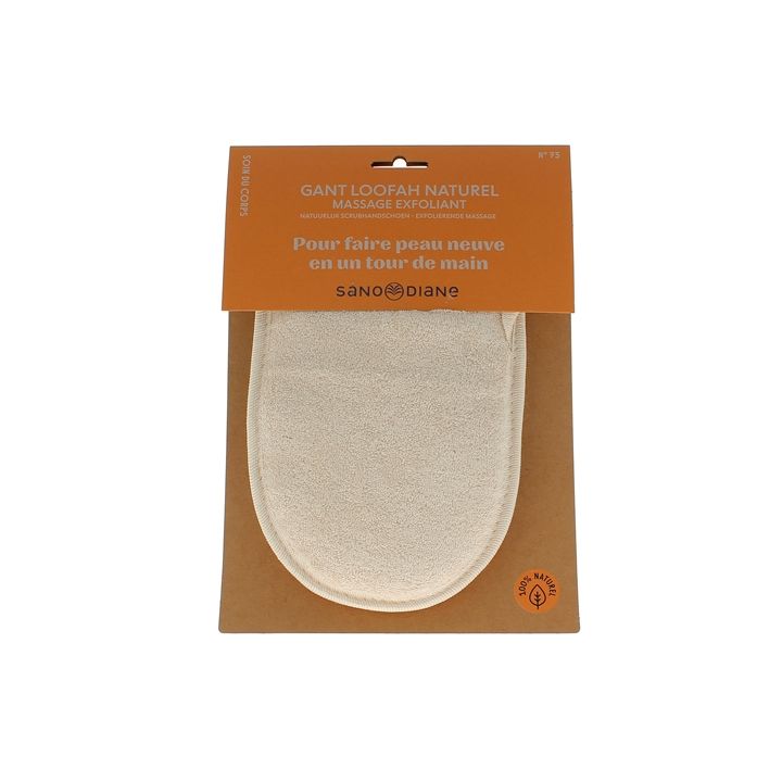 Gant loofah naturel Sanodiane - 1 gant