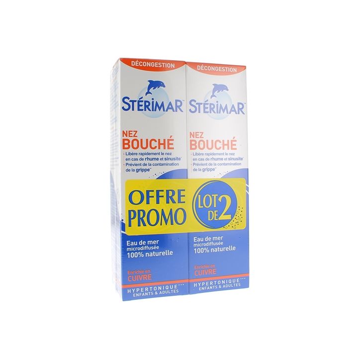 Spray nez bouché Stérimar - lot de 2 sprays de 100 ml