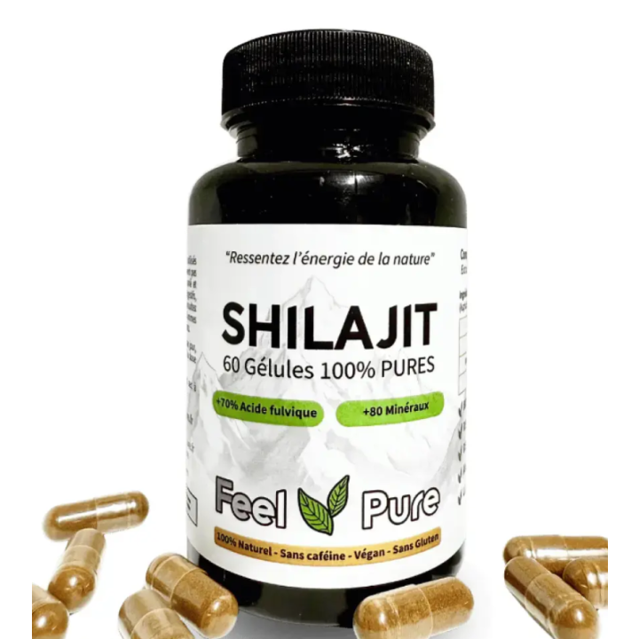Shilajit Feel Pure - pot de 60 gélules 