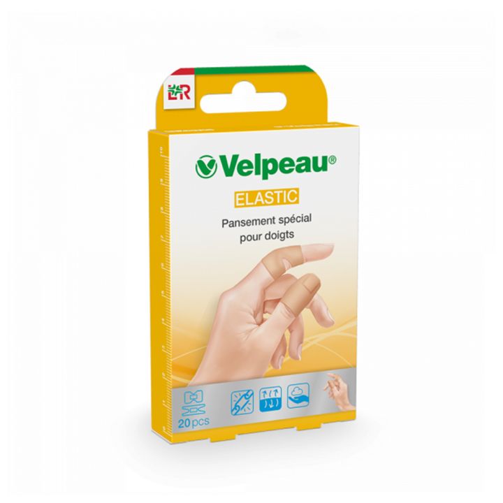 Pansements spécial pour doigts Velpeau - 20 pansements