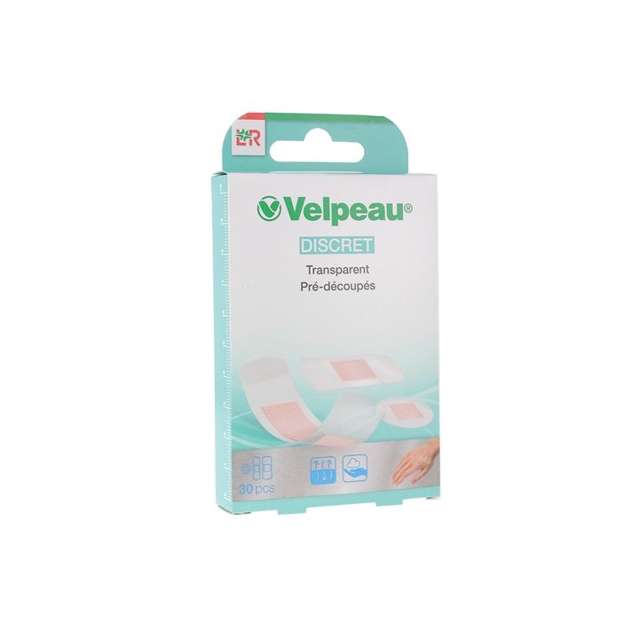 Pansements prédécoupés transparent Velpeau - 30 pansements