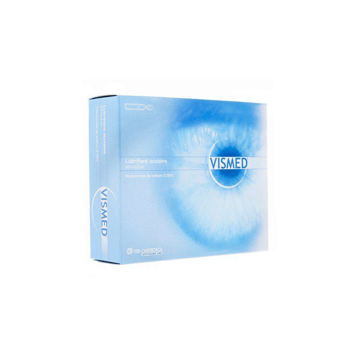Vismed collyre lubrifiant oculaire stérile - boite de 20 unidoses