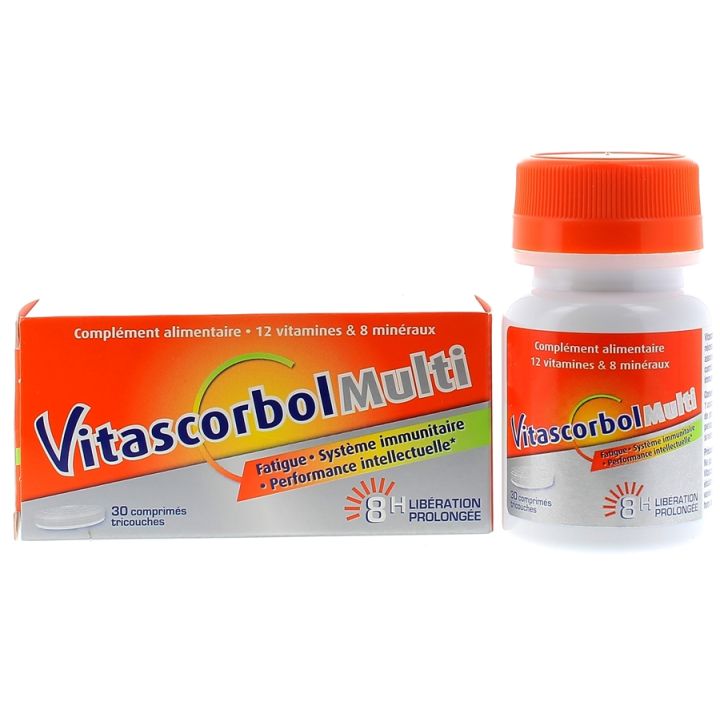 Vitascorbol Multi tricouches - boîte de 30 comprimés