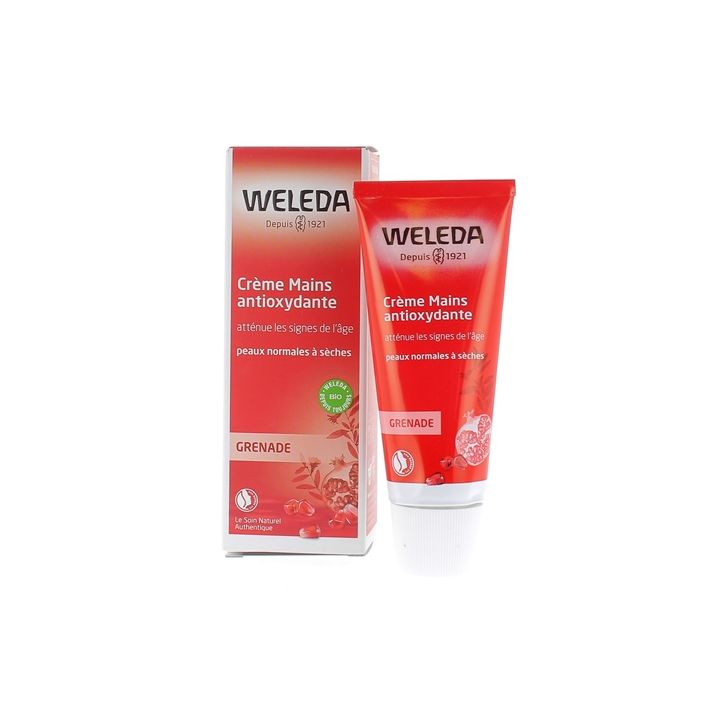 Crème mains antioxydante à la grenade Weleda - tube de 50 ml