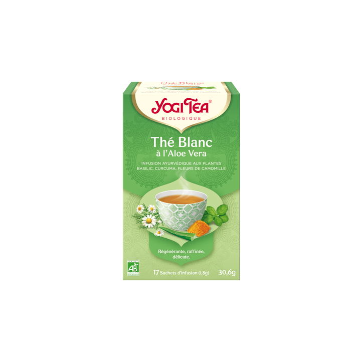 Thé blanc aloe vera bio Yogi Tea - boite 17 sachets