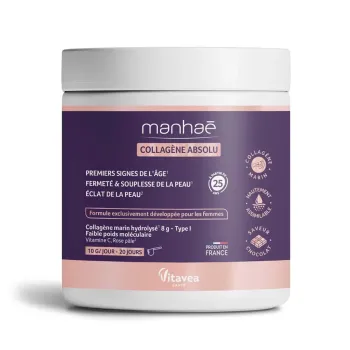 Manhaé collagène absolu saveur chocolat Vitavea - pot de 200g