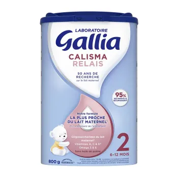 Calisma Relais Lait en poudre 2ème âge Gallia - pot de 800g