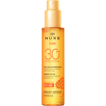 Huile solaire bronzante SPF30 Nuxe - spray de 150ml