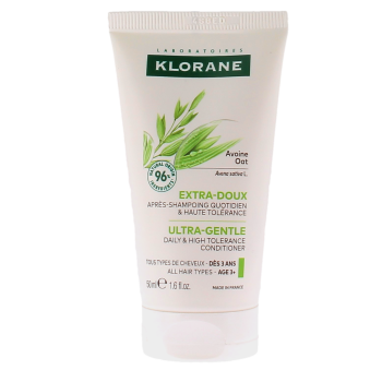 Après-shampoing extra-doux avoine Klorane - tube de 50ml