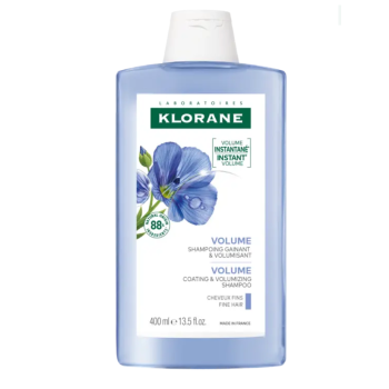 Shampooing volume au lin bio Klorane - flacon de 400 ml
