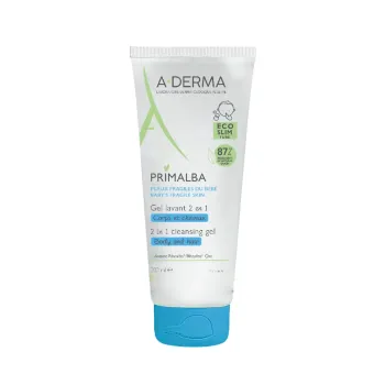 Primalba gel lavant 2 en 1 corps et cheveux A-Derma - tube de 200ml