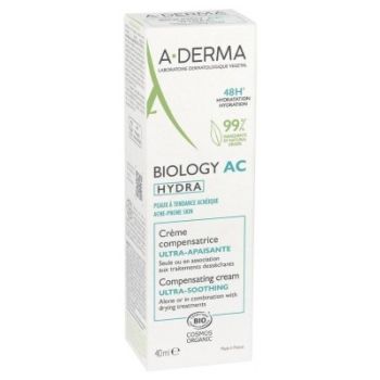 Biology AC Hydra crème compensatrice ultra-apaisante A-Derma - tube de 40ml