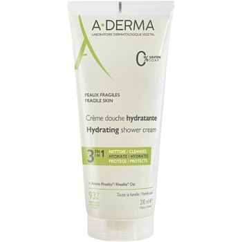 Crème douche hydratante 3en1 A-Derma - tube de 200ml