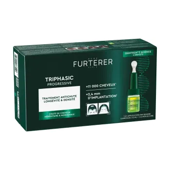 Triphasic Progressive traitement anti-chute René Furterer - boite de 8 flacons de 5,5ml
