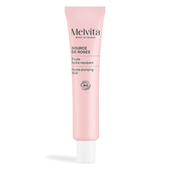 Source de roses fluide hydra-repulpant Melvita - tube de 40ml