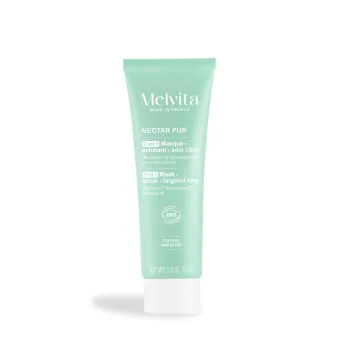 Nectar Pur masque 3en1 exfoliant Melvita - tube de 75ml