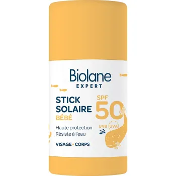 Stick solaire bébé SPF50 Biolane - stick de 20ml 