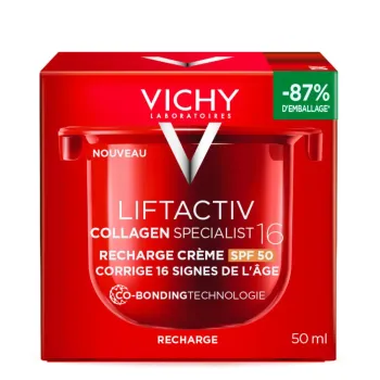 Liftactiv collagen specialist 16 recharge crème SPF50 Vichy - recharge de 50ml