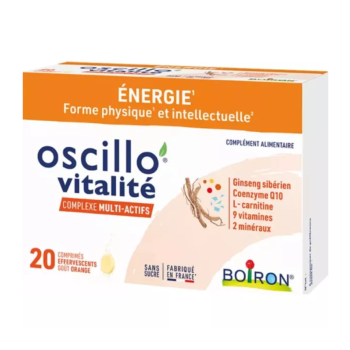 Oscillo vitalité complexe multi-actifs Boiron - boite de 20 comprimés 