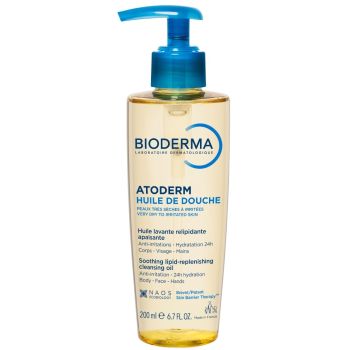 Atoderm huile de douche Bioderma - flacon-pompe de 200 ml