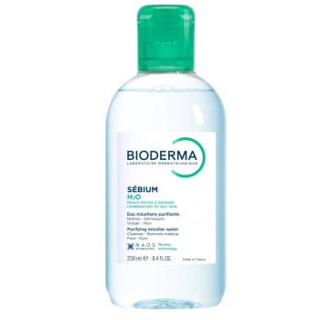 Sébium H2O Eau micellaire nettoyante purifiante Bioderma - flacon de 250 ml