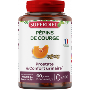 Pépins de courge Super Diet - boite de 120 capsules