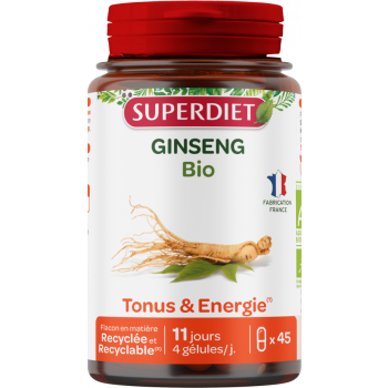Ginseng bio Super Diet - boite de 45 gélules