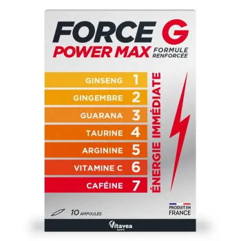 Force G Power Max Vitavea - boîte de 10 ampoules