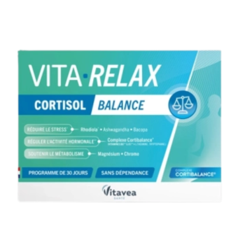 Vita relax cortisol balance Vitavea - boîte de 30 gélules 