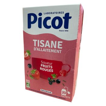 Tisane d'allaitement saveur fruits rouges Picot - boite de 20 sachets