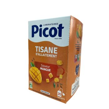 Tisane d'allaitement saveur mangue Picot - boite de 20 sachets
