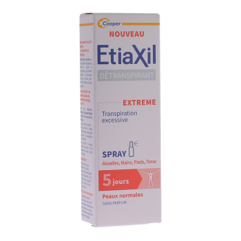 Etiaxil détranspirant extrème 5 jours multizones Cooper - spray de 30ml